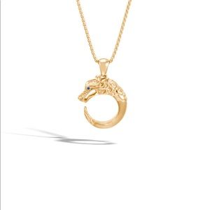 New John Hardy 18K YG Naga Dragon Brushes Necklace